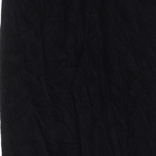 EWM Womens Blue Cotton Trousers Size 18 L26 in Regular Drawstring - Elasticated Waist