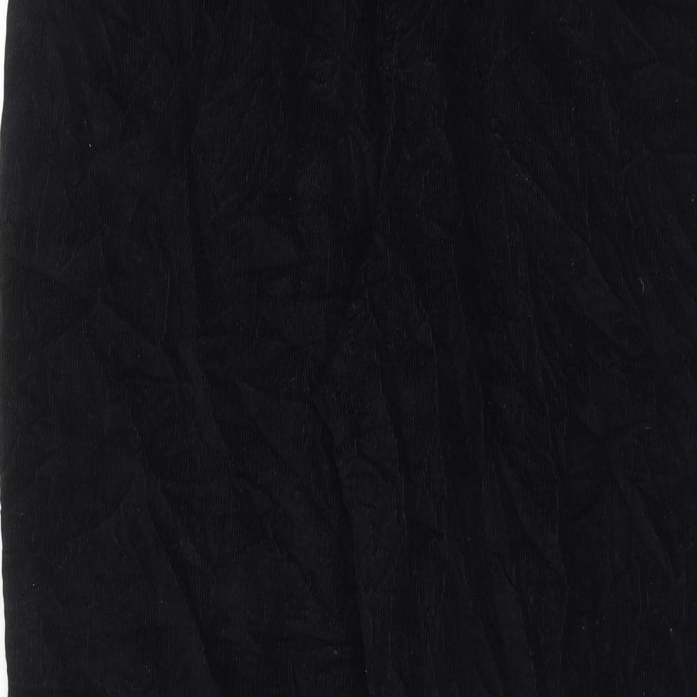 EWM Womens Blue Cotton Trousers Size 18 L26 in Regular Drawstring - Elasticated Waist