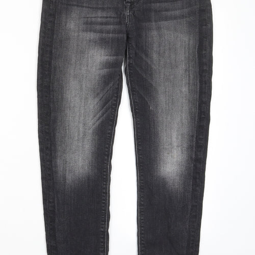 Hudson Womens Grey Cotton Skinny Jeans Size 27 in L28 in Regular Zip - Pockets