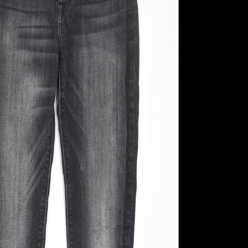 Hudson Womens Grey Cotton Skinny Jeans Size 27 in L28 in Regular Zip - Pockets