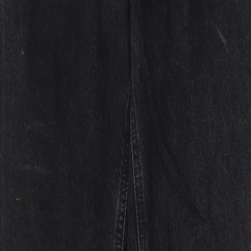 ASOS Womens Black Cotton Straight Jeans Size 26 in L36 in Regular Zip - Pockets
