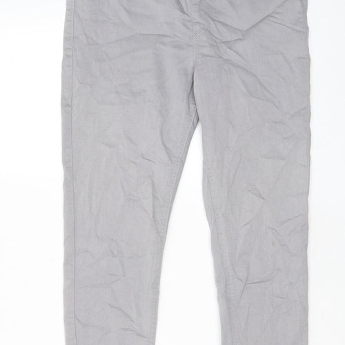 Marks and Spencer Womens Grey Cotton Jegging Jeans Size 12 L26 in Regular