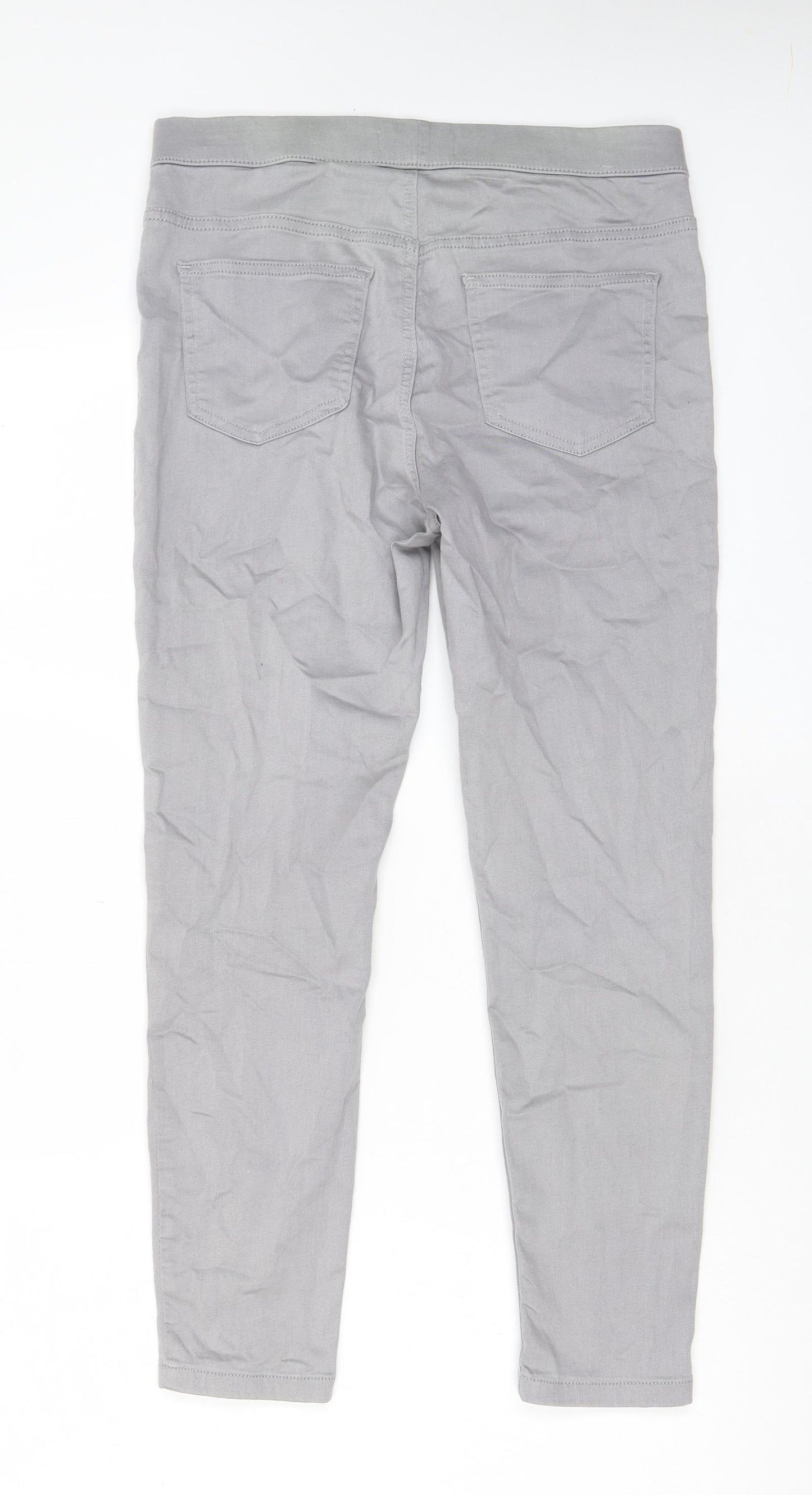 Marks and Spencer Womens Grey Cotton Jegging Jeans Size 12 L26 in Regular