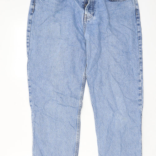 BDG Womens Blue Cotton Boyfriend Jeans Size 34 in L32 in Regular Button - Pockets