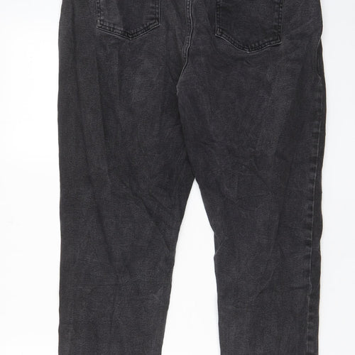 ASOS Womens Grey Cotton Straight Jeans Size 36 in L32 in Regular Zip - Pockets