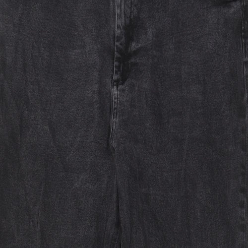ASOS Womens Grey Cotton Straight Jeans Size 36 in L32 in Regular Zip - Pockets