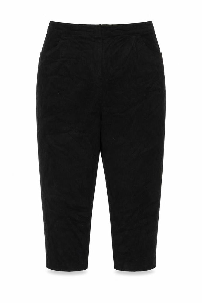 Topshop Womens Black Cotton Trousers Size 20 L26 in Regular Zip - Pockets