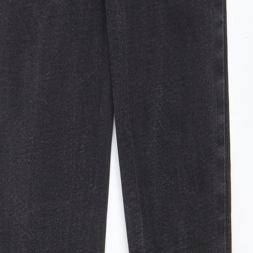 Denim & Co. Womens Grey Cotton Skinny Jeans Size 10 L30 in Regular Zip - Pockets