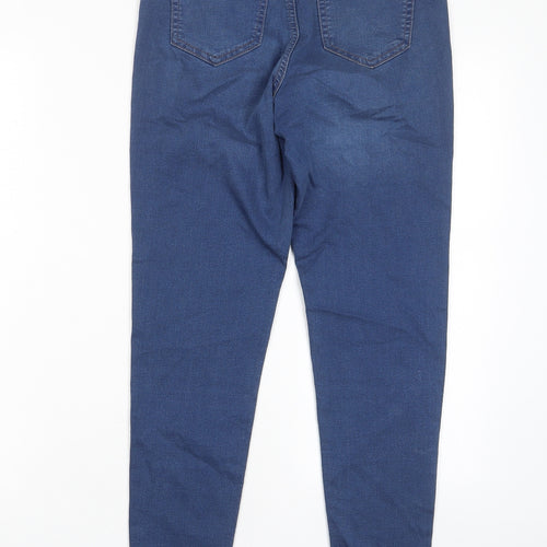 Marks and Spencer Womens Blue Cotton Jegging Jeans Size 10 L28 in Regular