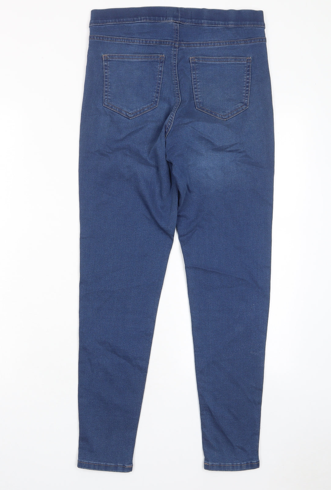 Marks and Spencer Womens Blue Cotton Jegging Jeans Size 10 L28 in Regular