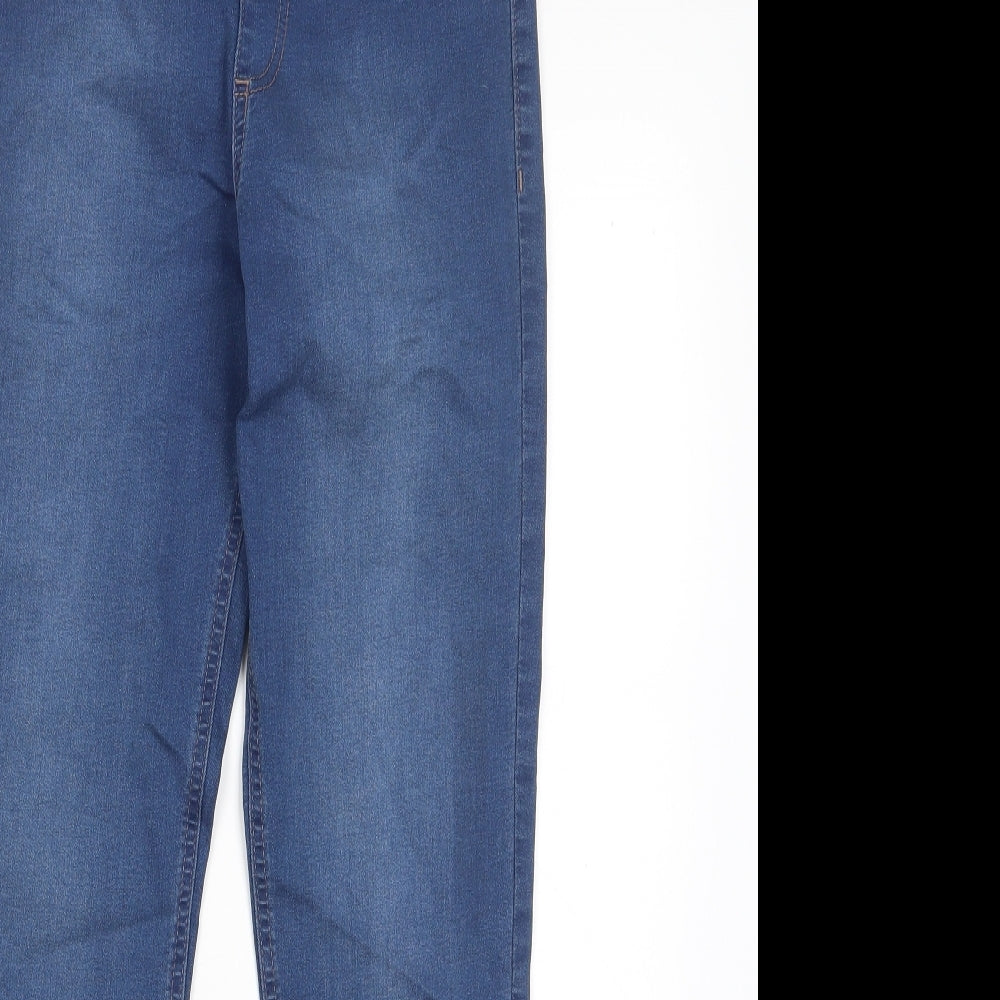 Marks and Spencer Womens Blue Cotton Jegging Jeans Size 10 L28 in Regular