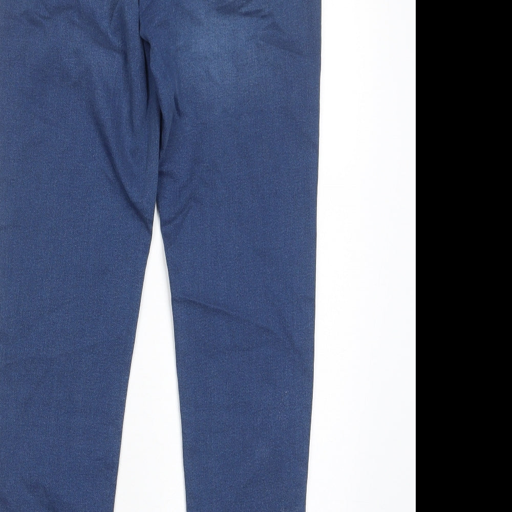 Marks and Spencer Womens Blue Cotton Jegging Jeans Size 10 L28 in Regular