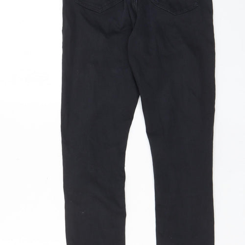 Topshop Womens Black Cotton Skinny Jeans Size 26 in L32 in Regular Zip - Pockets