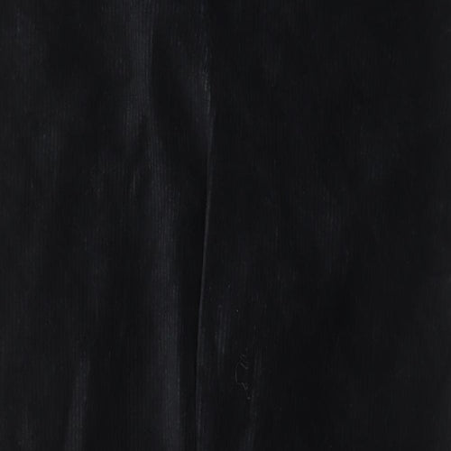 Nutmeg Womens Black Cotton Capri Trousers Size 16 L28 in Regular