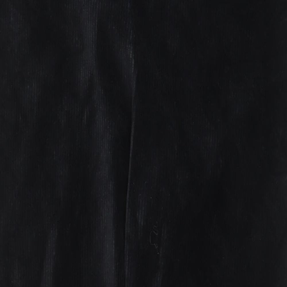 Nutmeg Womens Black Cotton Capri Trousers Size 16 L28 in Regular