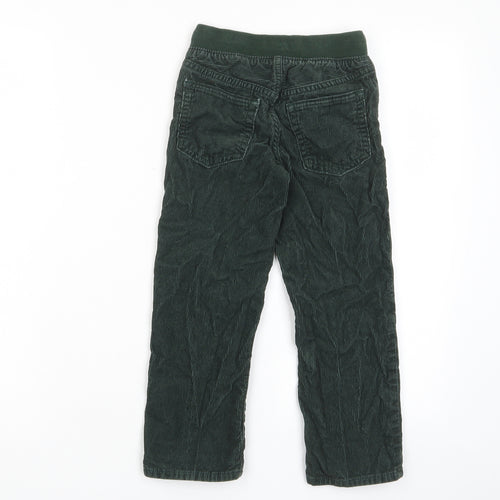 Gap Boys Green Cotton Chino Trousers Size 5 Years Regular Drawstring - Pockets