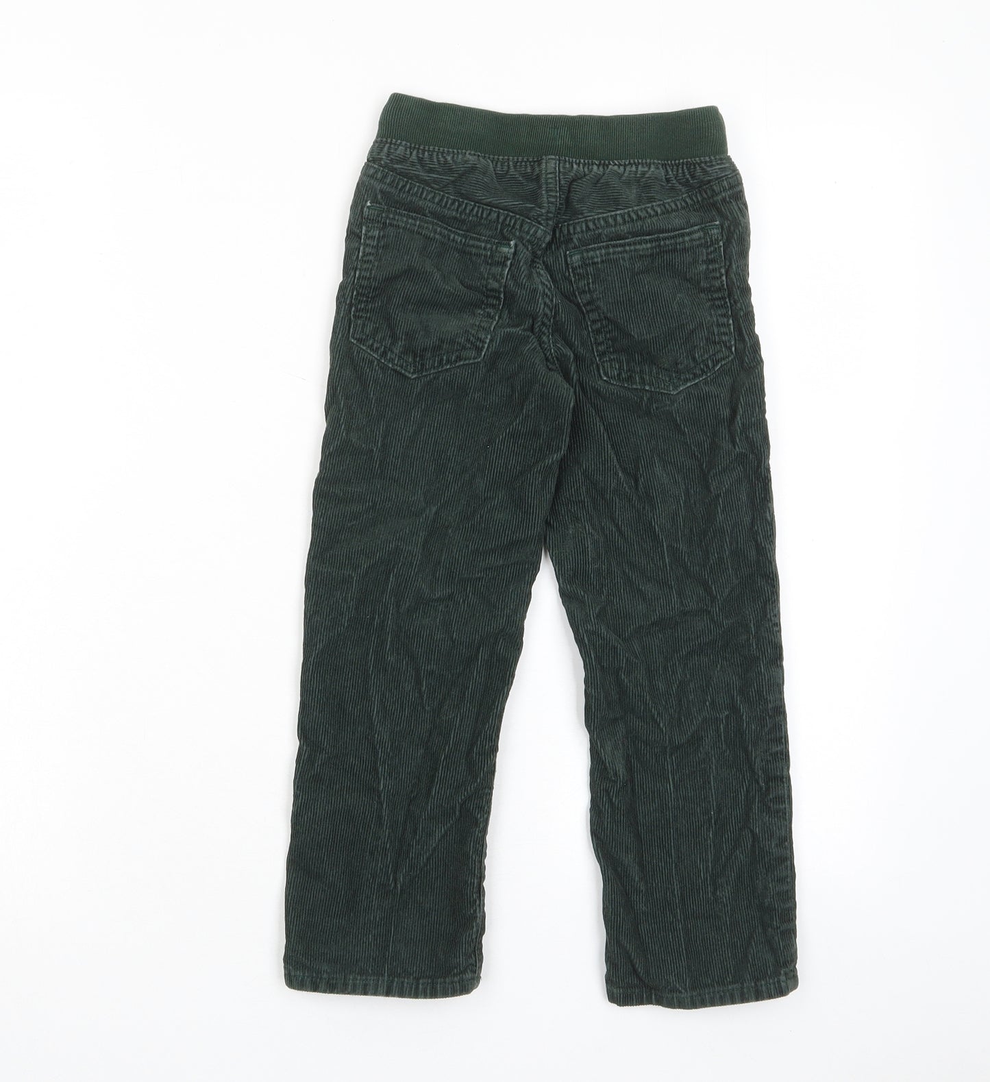 Gap Boys Green Cotton Chino Trousers Size 5 Years Regular Drawstring - Pockets