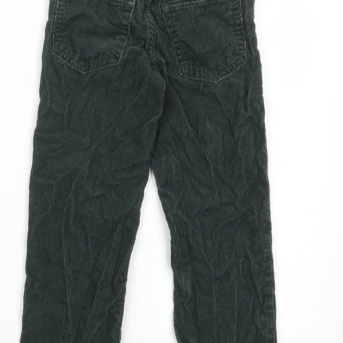 Gap Boys Green Cotton Chino Trousers Size 5 Years Regular Drawstring - Pockets