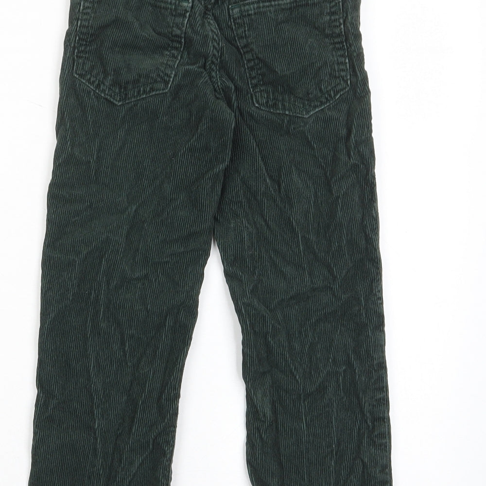 Gap Boys Green Cotton Chino Trousers Size 5 Years Regular Drawstring - Pockets