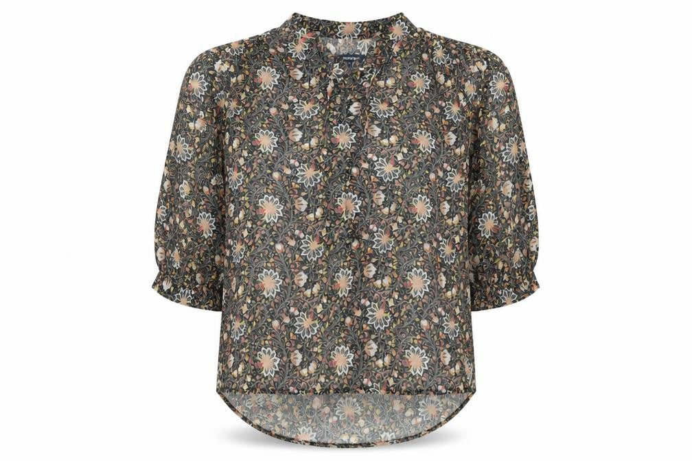 Bonobo Womens Multicoloured Floral Polyester Basic Blouse Size XS V-Neck