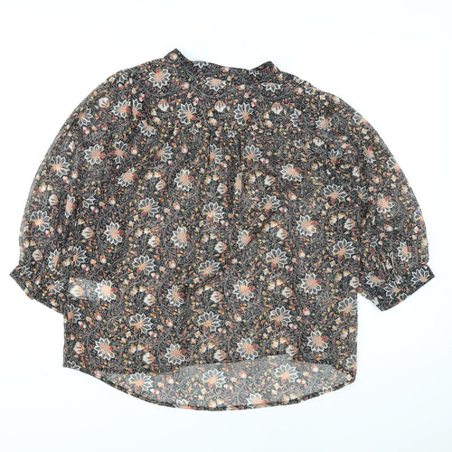 Bonobo Womens Multicoloured Floral Polyester Basic Blouse Size XS V-Neck