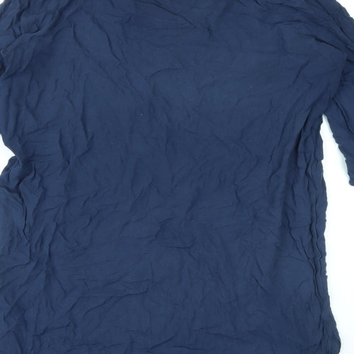 VERO MODA Womens Black Viscose Basic Blouse Size XL V-Neck
