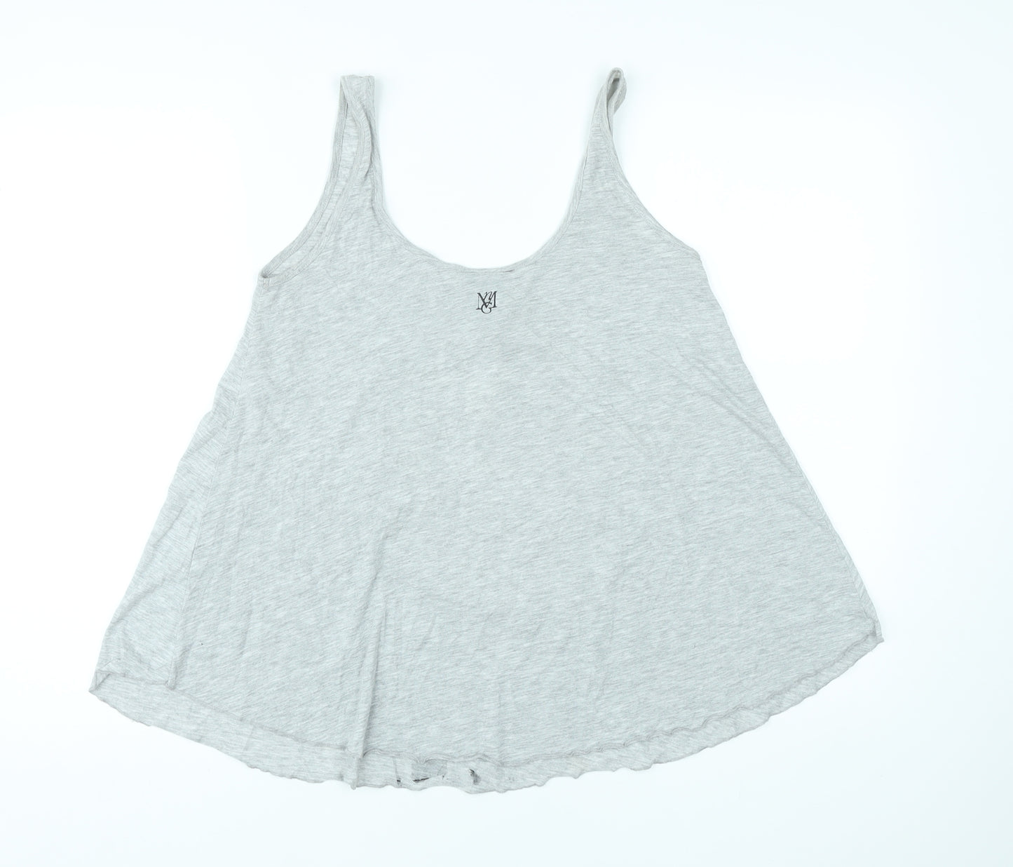 NMG Jeans Womens Grey Polyester Basic Tank Size S Scoop Neck - Photo Prints