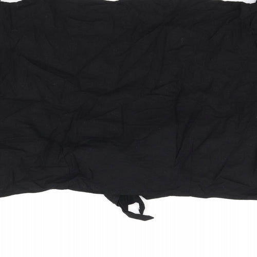 Vera Moda Womens Black Viscose Cropped Tank Size 24 V-Neck