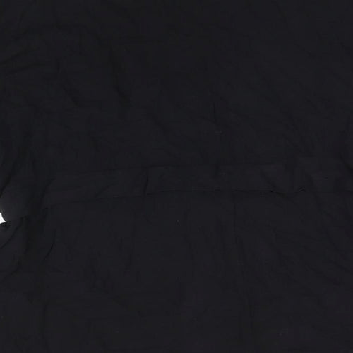 I.scenery Womens Black Viscose Basic T-Shirt Size 26 Boat Neck - Belted