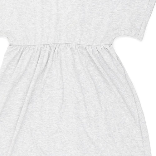 ASOS Womens Grey Polyester Shift Size 8 V-Neck Pullover