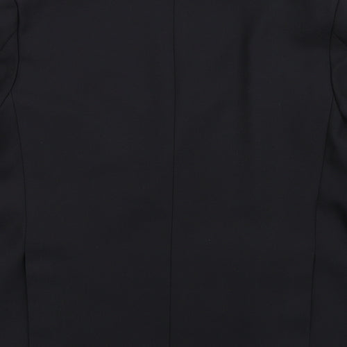 BHS Mens Black Polyester Jacket Blazer Size 40 Regular