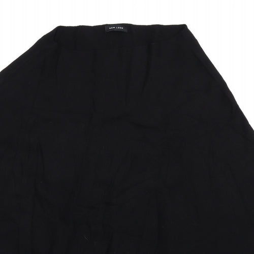 New Look Womens Black Boat Neck Viscose Cape Jumper One Size - Poncho