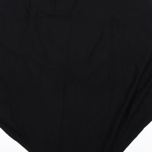 New Look Womens Black Boat Neck Viscose Cape Jumper One Size - Poncho