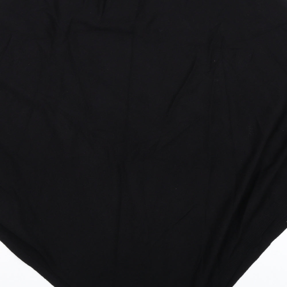 New Look Womens Black Boat Neck Viscose Cape Jumper One Size - Poncho