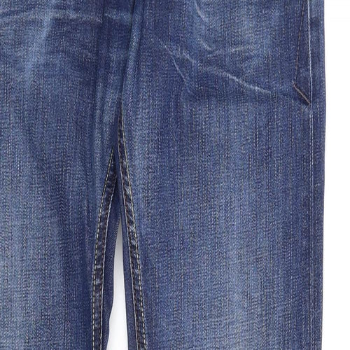 Tommy Hilfiger Mens Blue Cotton Straight Jeans Size 30 in L34 in Regular Zip