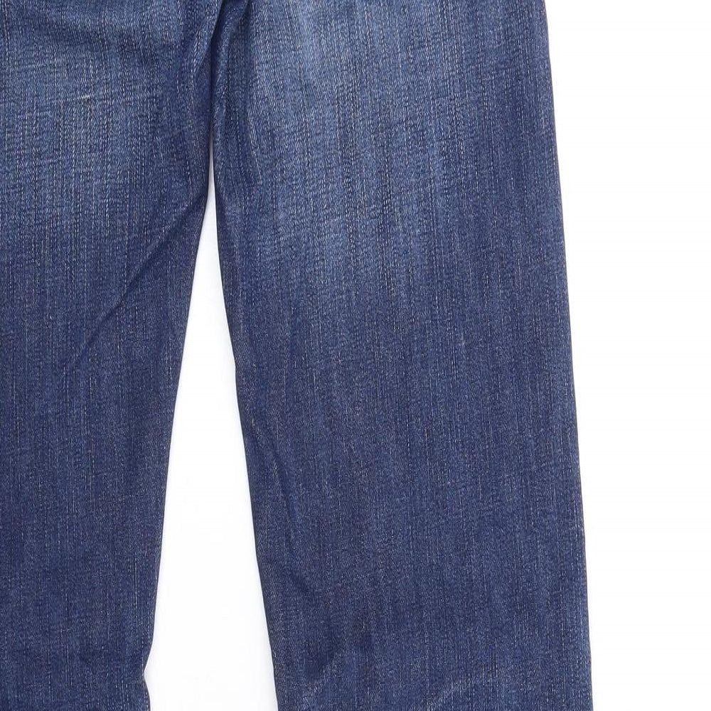 Tommy Hilfiger Mens Blue Cotton Straight Jeans Size 30 in L34 in Regular Zip