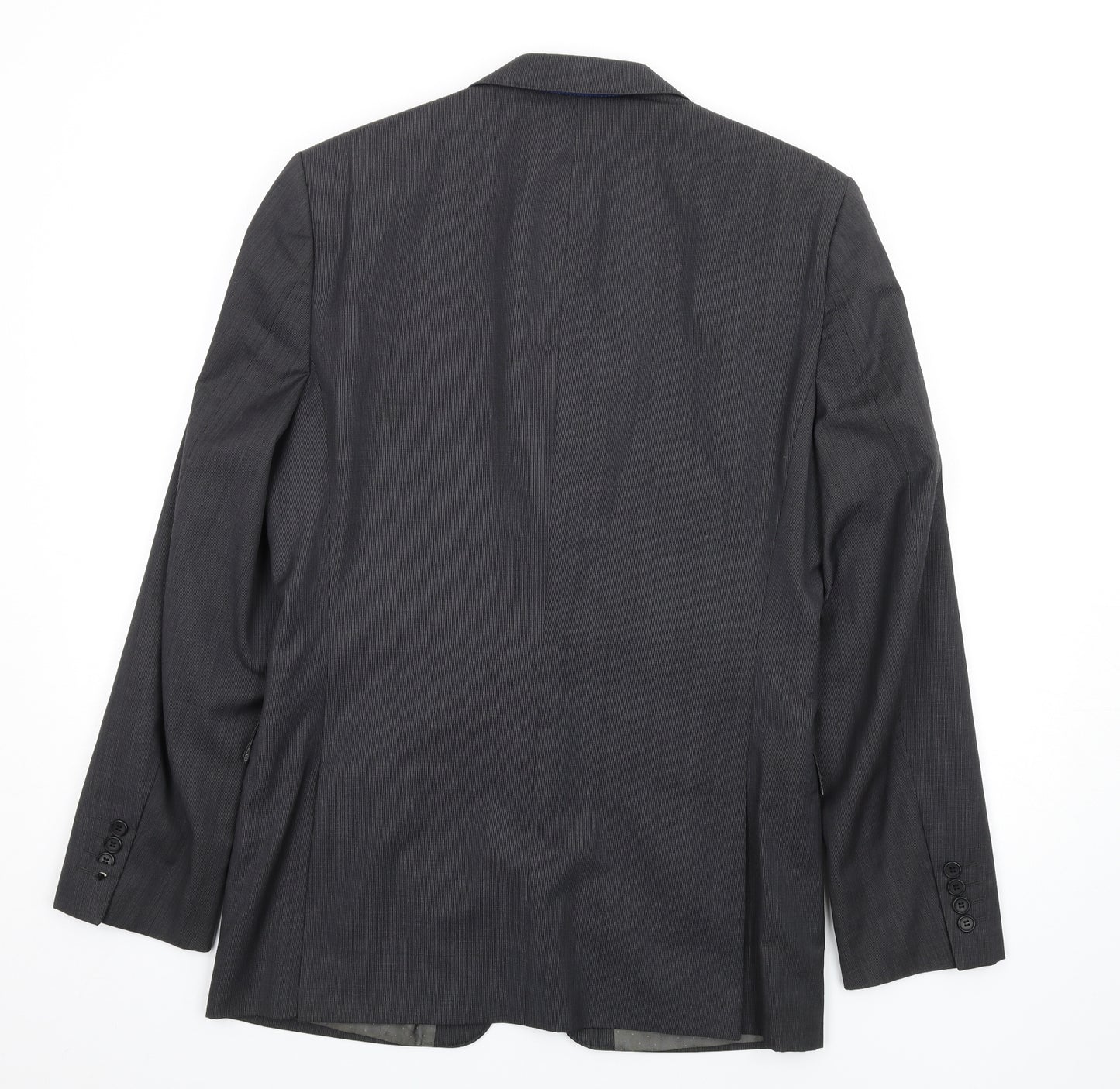 French Connection Mens Grey Wool Jacket Blazer Size 44 Regular