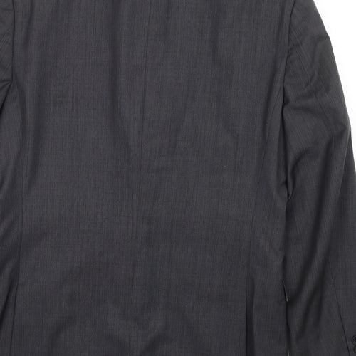 French Connection Mens Grey Wool Jacket Blazer Size 44 Regular