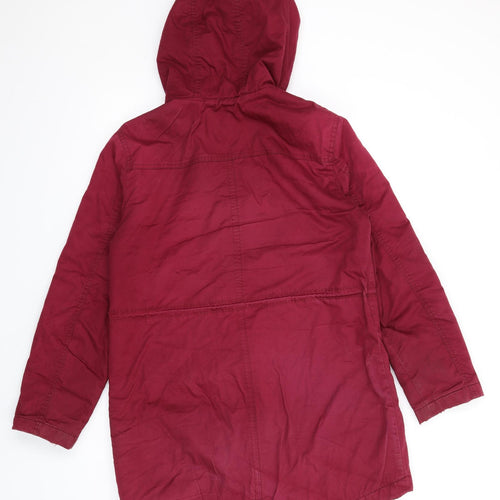 Gap Womens Red Parka Coat Size M Zip