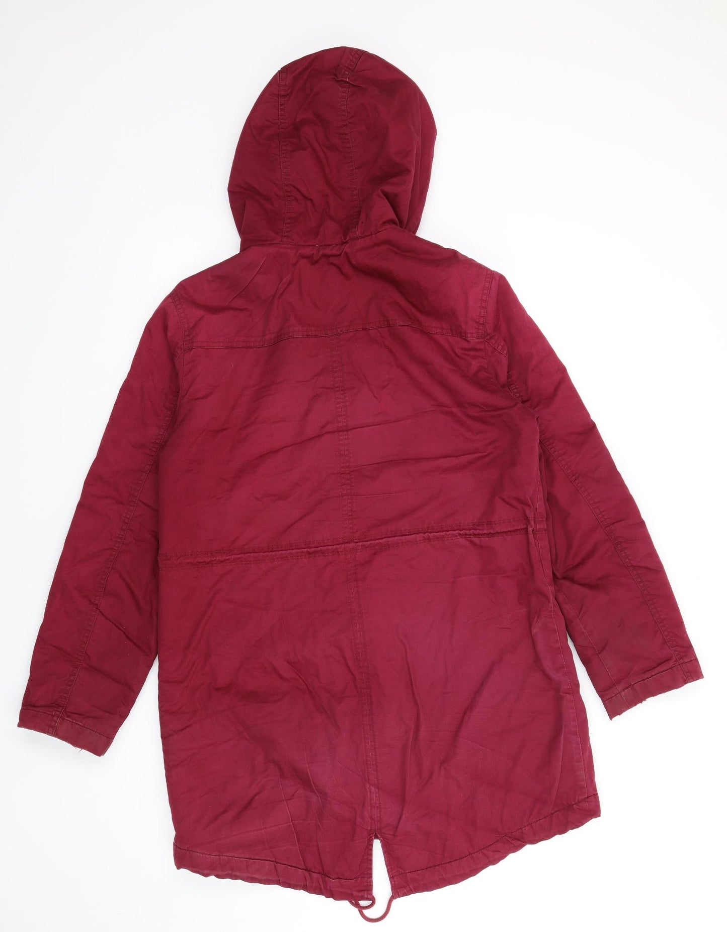 Gap Womens Red Parka Coat Size M Zip