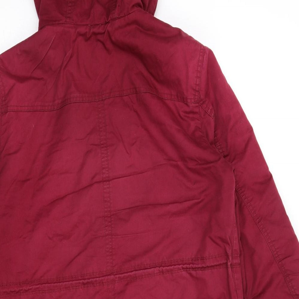 Gap Womens Red Parka Coat Size M Zip