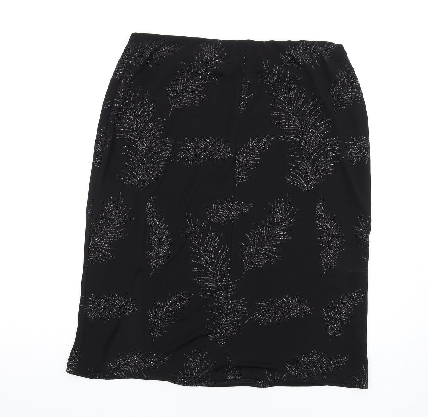 New Look Womens Black Polyester A-Line Skirt Size 16