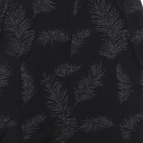 New Look Womens Black Polyester A-Line Skirt Size 16