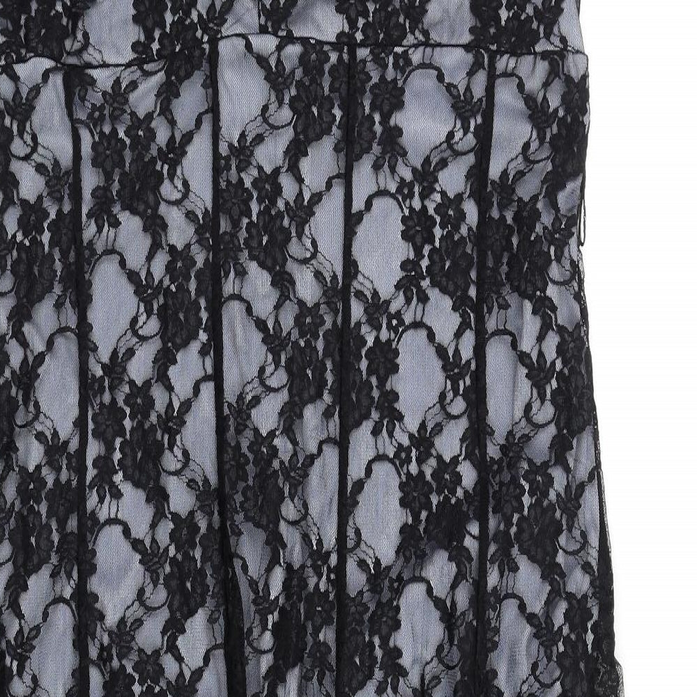 Joanna Hope Womens Blue Polyamide Tank Dress Size 16 V-Neck Pullover