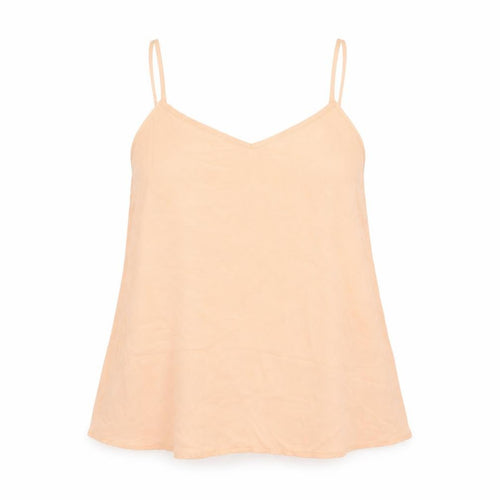 Topshop Womens Orange Polyester Camisole T-Shirt Size 12 V-Neck
