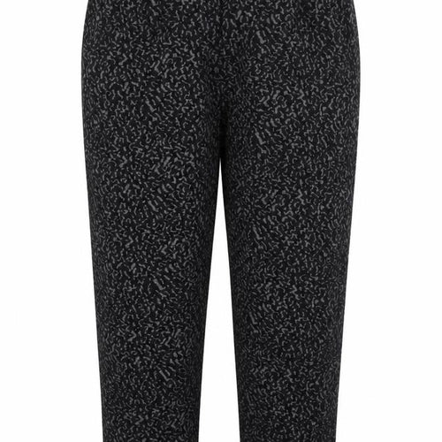Afibel Womens Black Geometric Acrylic Trousers Size 20 L30 in Regular
