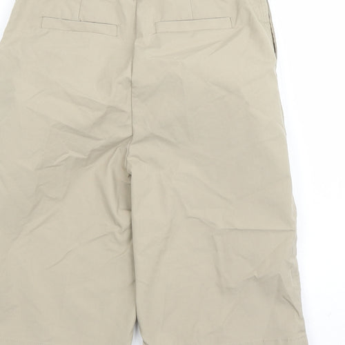Marks and Spencer Womens Green Cotton Bermuda Shorts Size 6 L12 in Regular Zip
