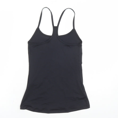 GOODMOVE Womens Black Polyester Camisole Tank Size 6 Round Neck Pullover