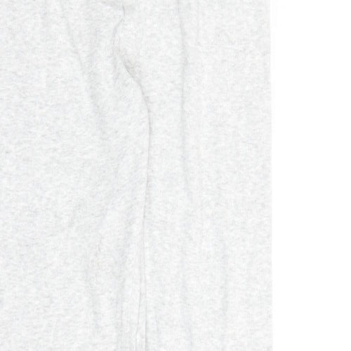 Marks and Spencer Girls Grey Cotton Carrot Trousers Size 13-14 Years L26 in Regular - Stretch