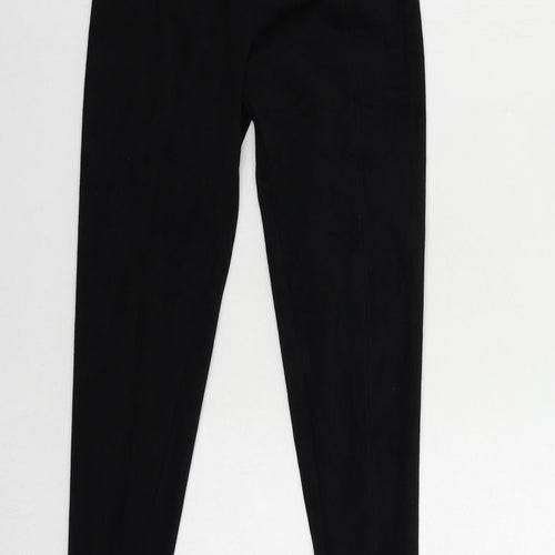 Marks and Spencer Womens Black Polyester Carrot Leggings Size 6 L29 in - Elastic Waist